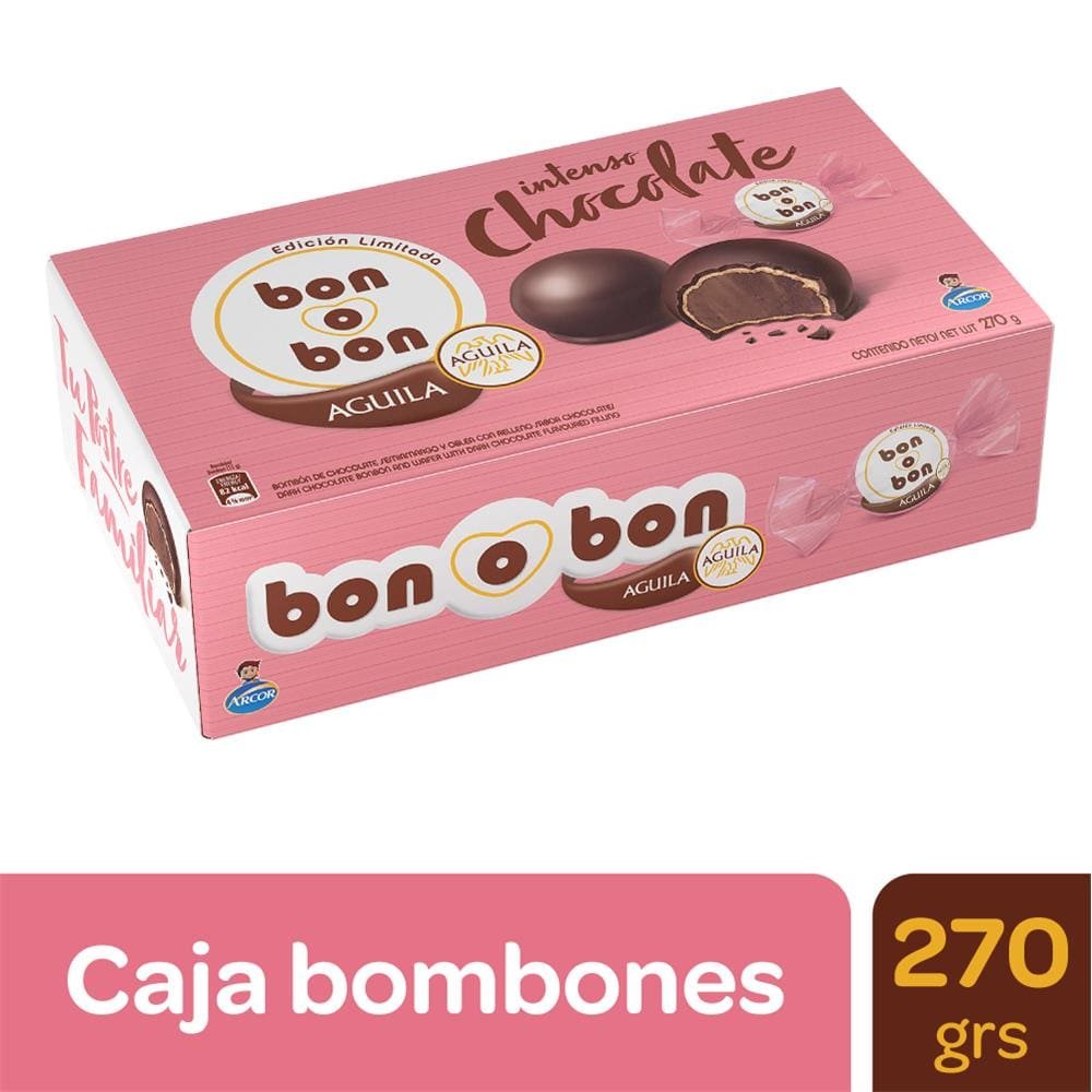 Argensend Bombon Relleno Chocolate Bon O Bon Cja 270 Grm Bonbon Filled With Chocolate 270 Grams