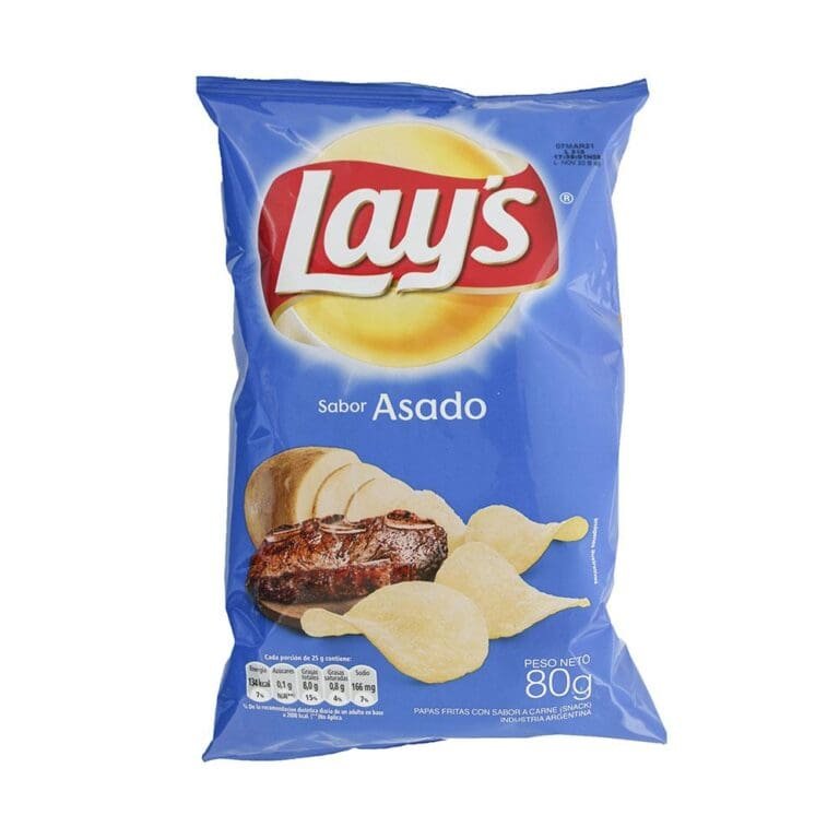 Argensend Papas Fritas Sabor Asado Lays Paq 80 Grm 4883