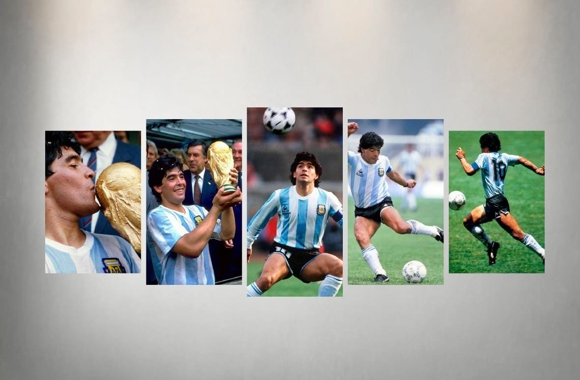 Funko Pop – Muñecos Futbol Mundial Argentina Messi, Maradona y Di Maria (3D  Toy)